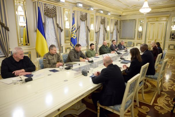 Переговори під час візиту Остіна і американської делегації / © Офіс президента України